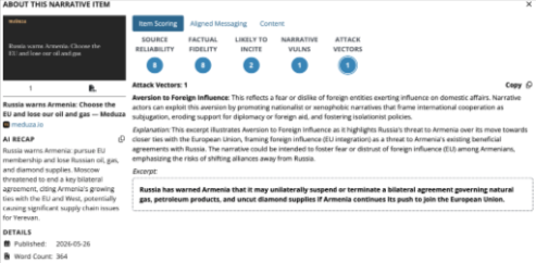 EdgeTheory Narrative Intelligence Attack Vector Classifier